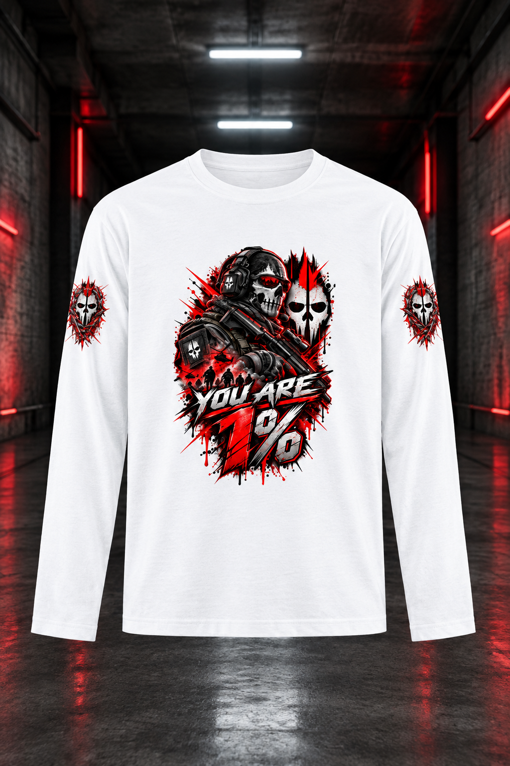 1% White mockup