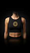 Gold Logo Crop Tank