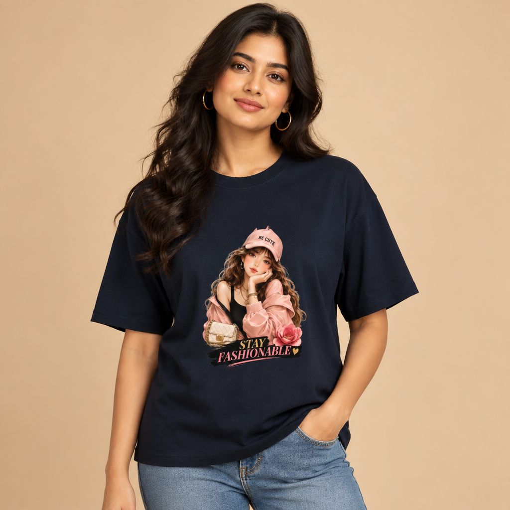 Be You Navy Blue female model preview