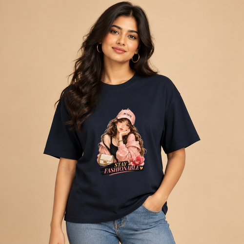 Be You Navy Blue female model preview