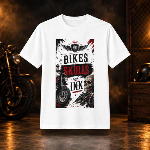 Biker’s Skull White design-first preview