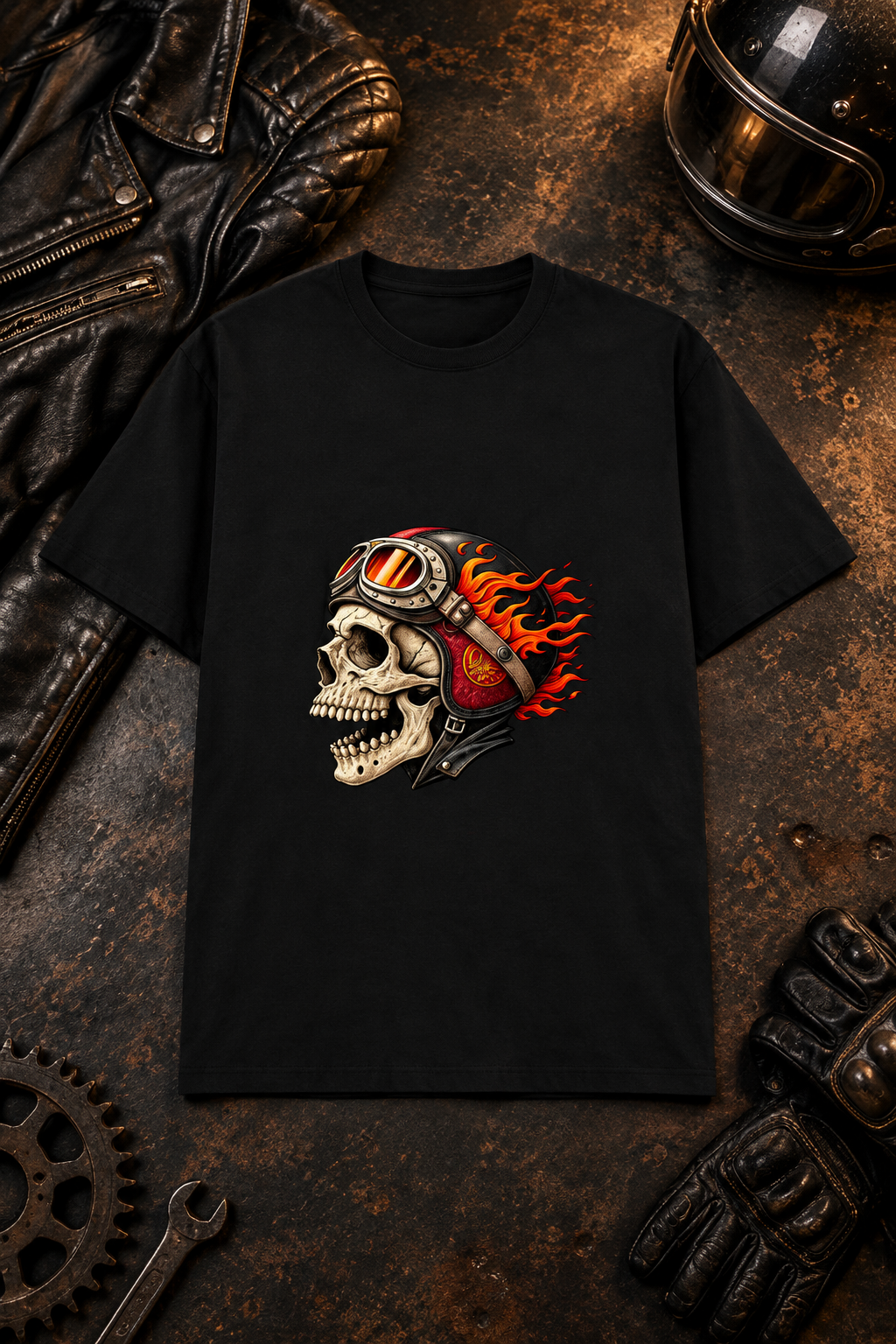 Black biker design