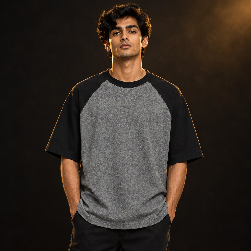 Black Charcoal Melange raglan avatar
