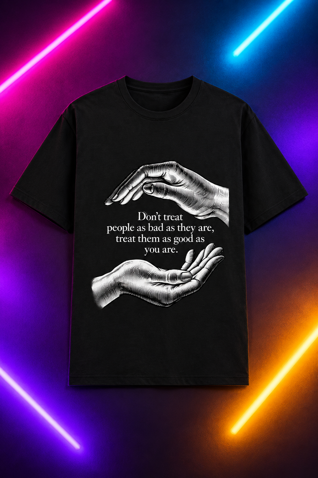 Black design, multi-color