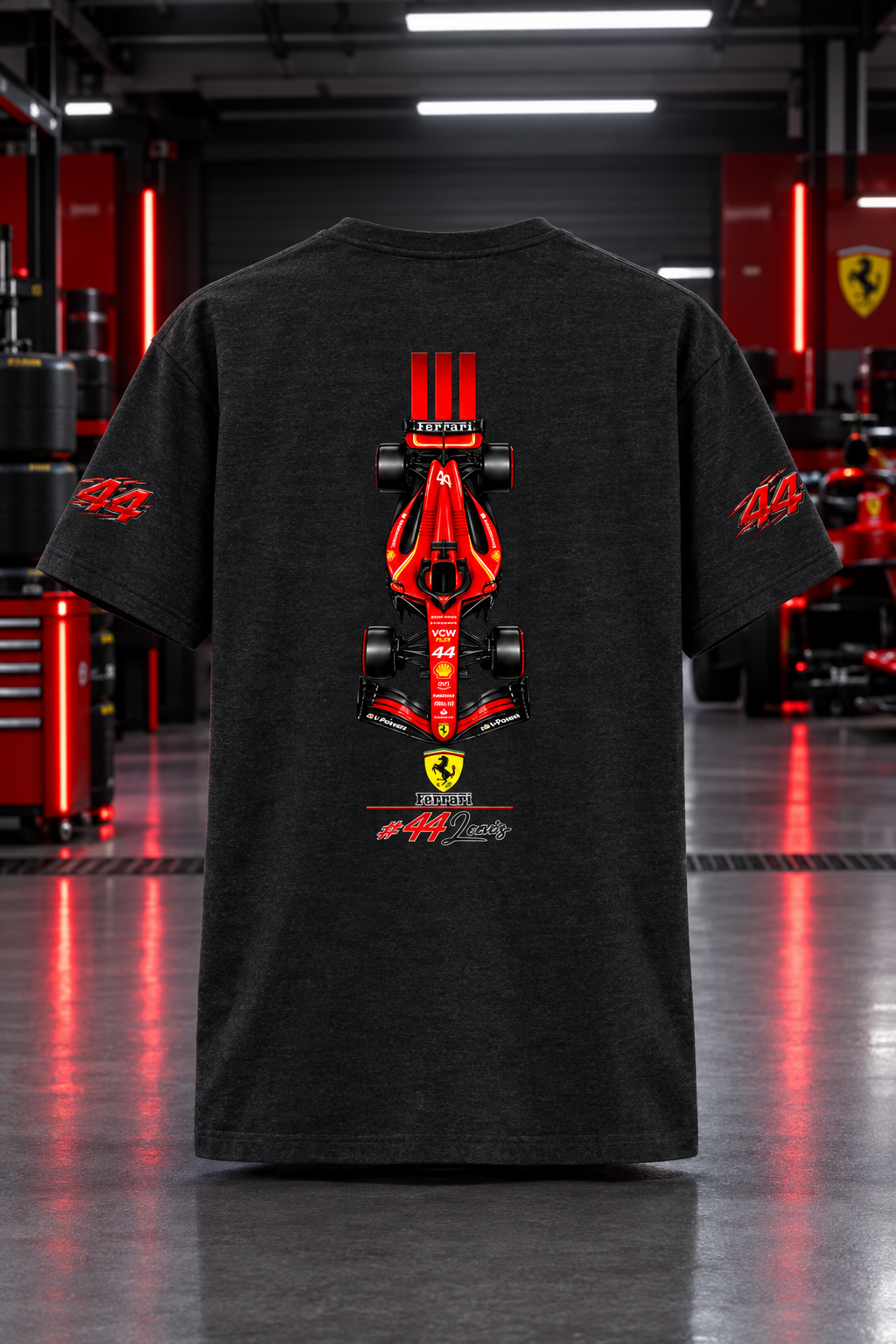 Black Melange mockup back