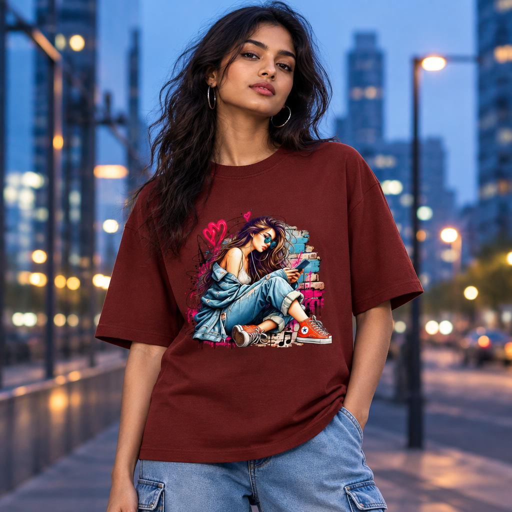 Brick Red adult Indian female model