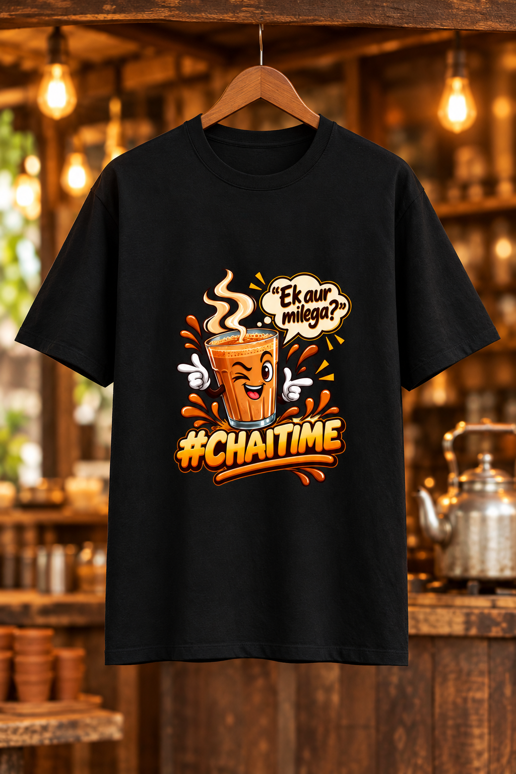 Chaitime Black mockup
