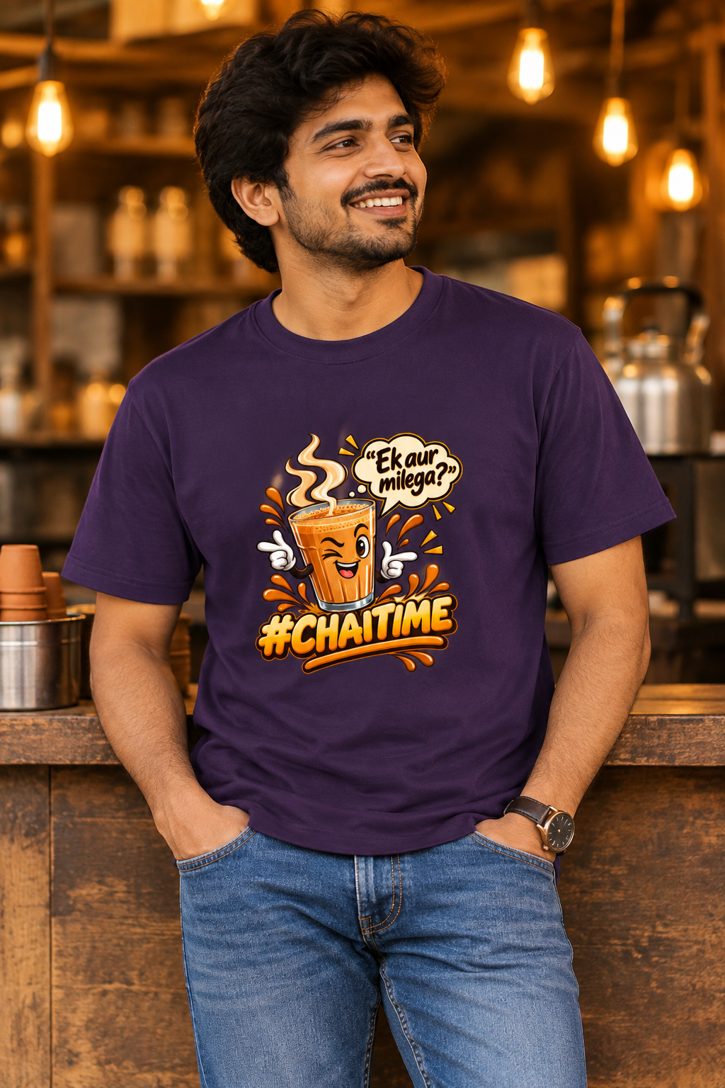 Chaitime Purple male model