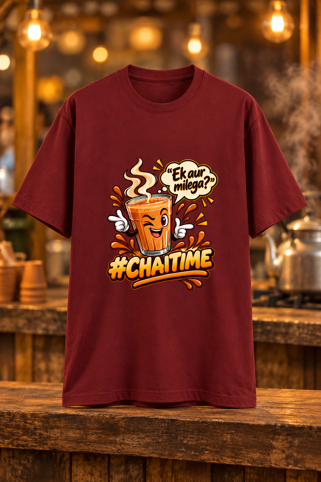 Chaitime Red product mockup