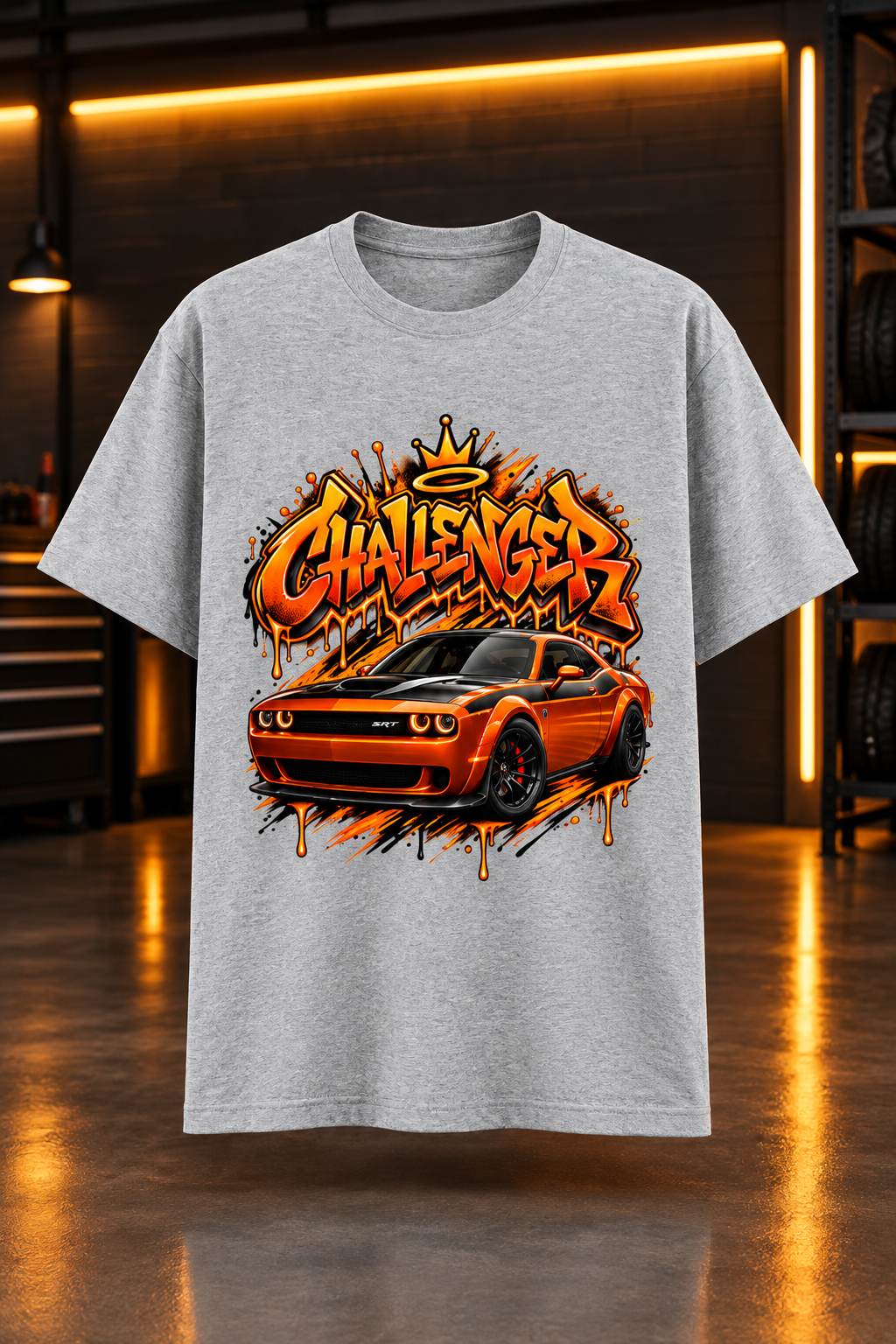 Challenger Grey Melange mockup