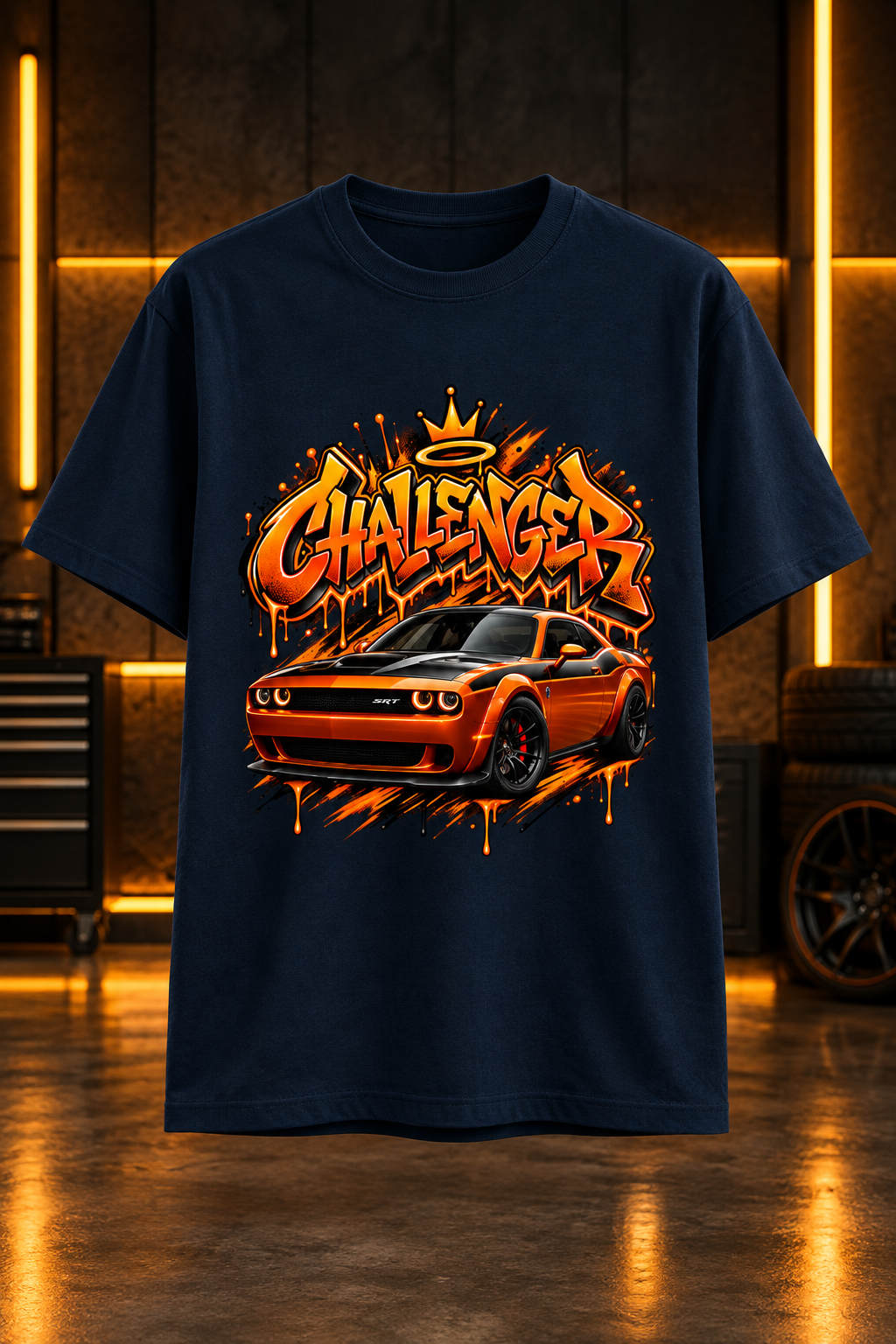 Challenger Navy Blue mockup
