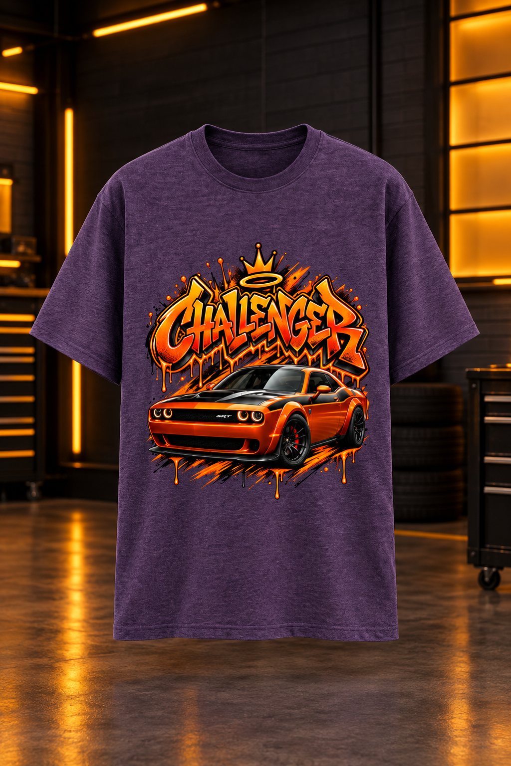 Challenger Purple Melange mockup