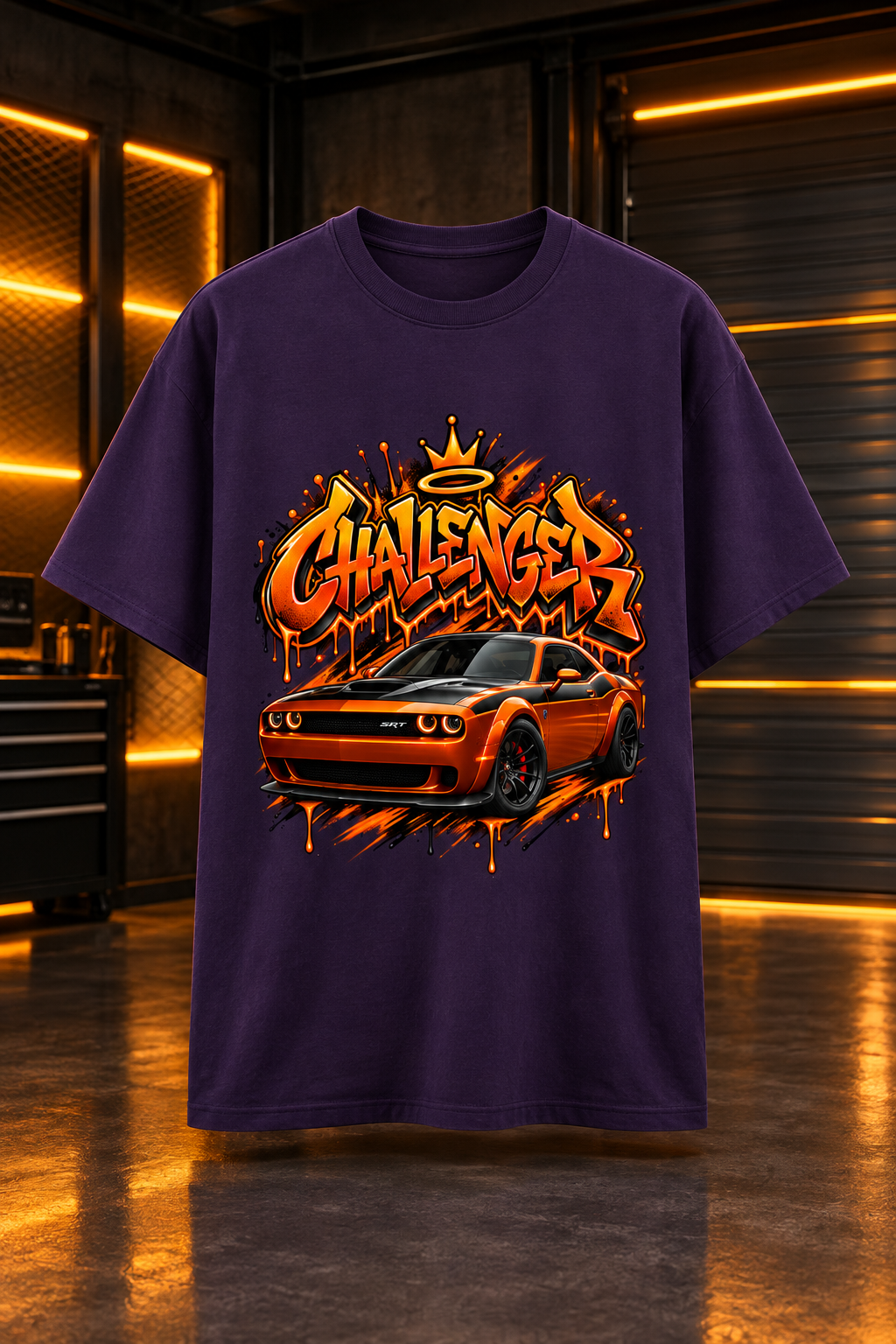 Challenger Purple mockup