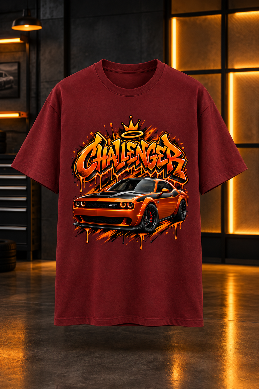 Challenger Red mockup