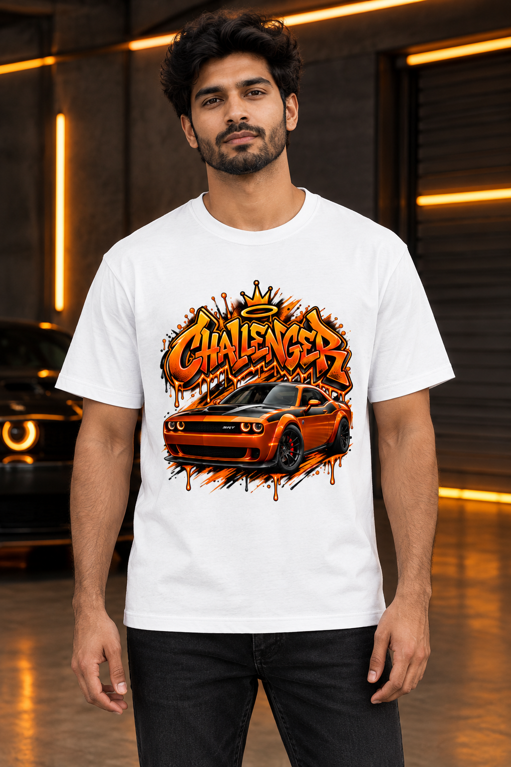 Challenger White male model