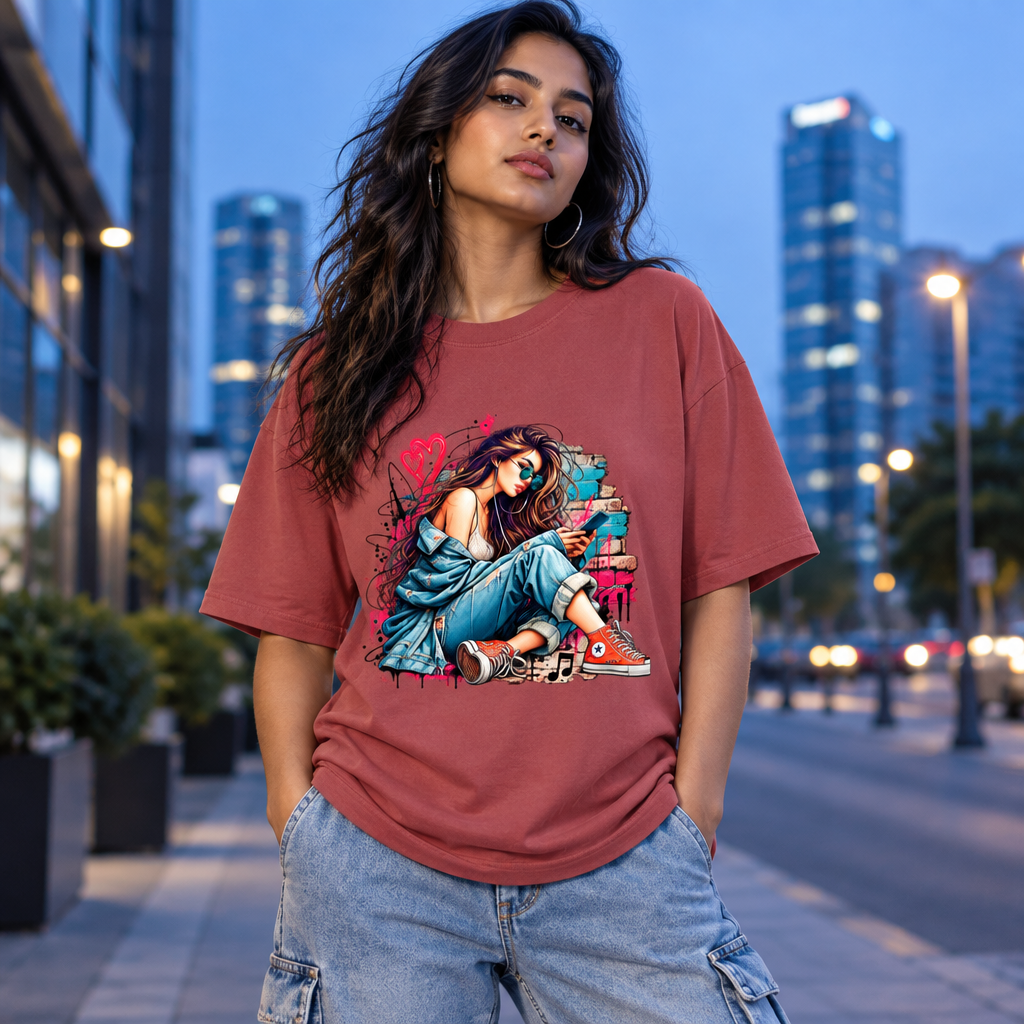 Coral adult Indian female model