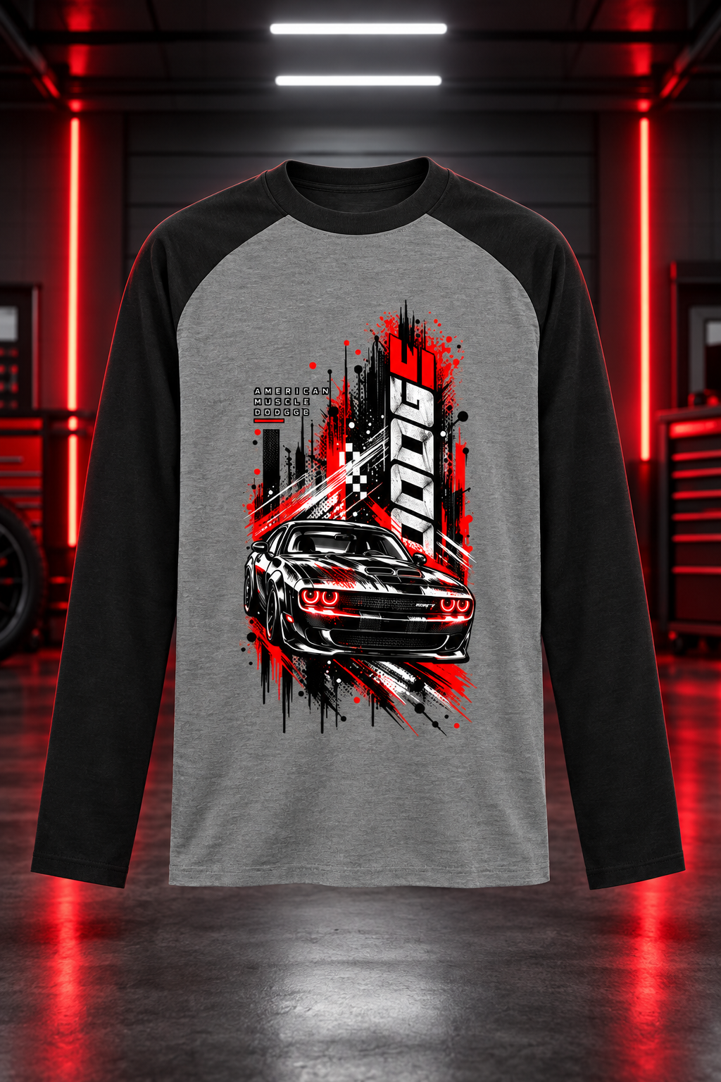 DODGE charcoal melange product mockup