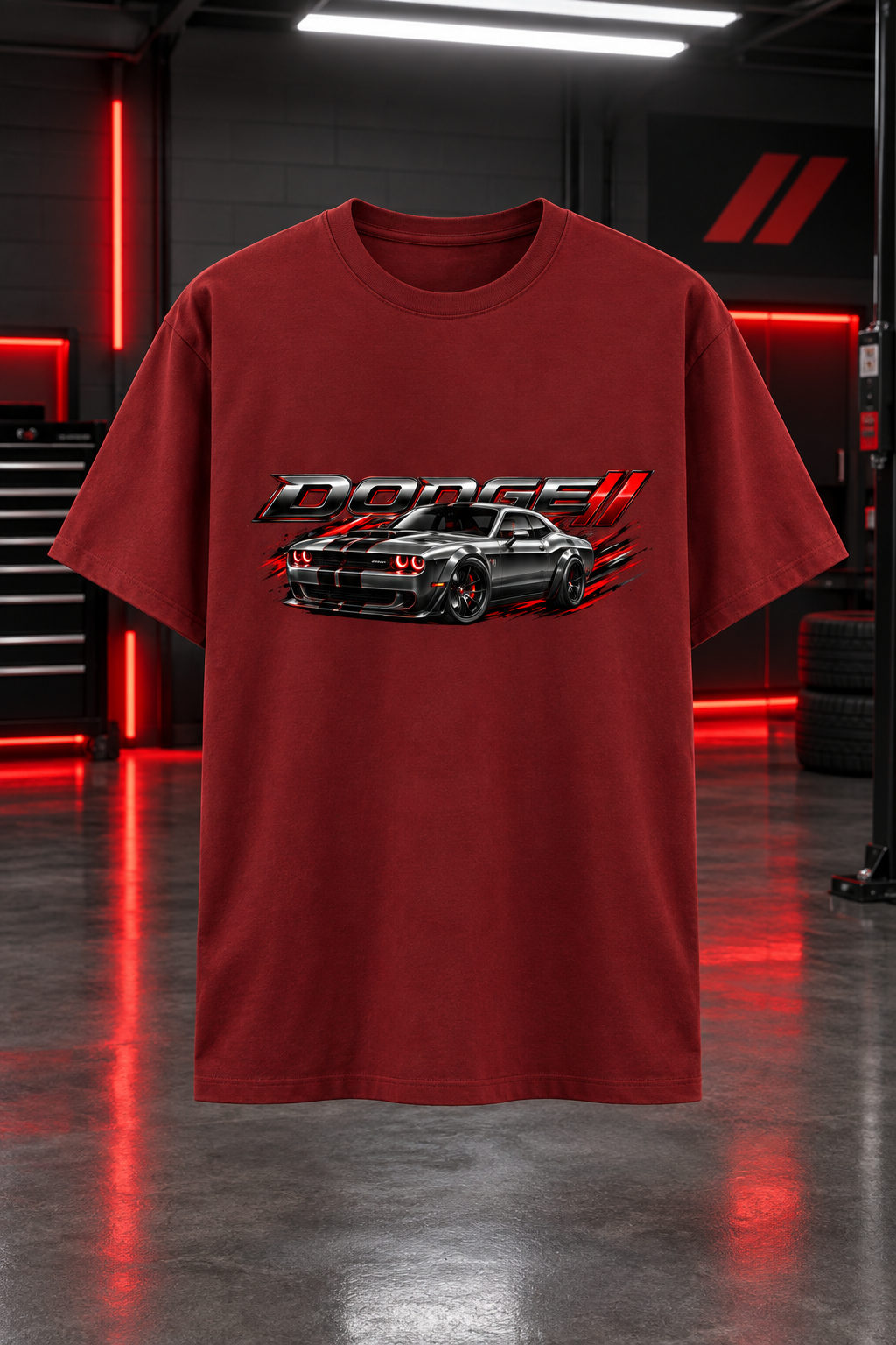 DODGE Red mockup