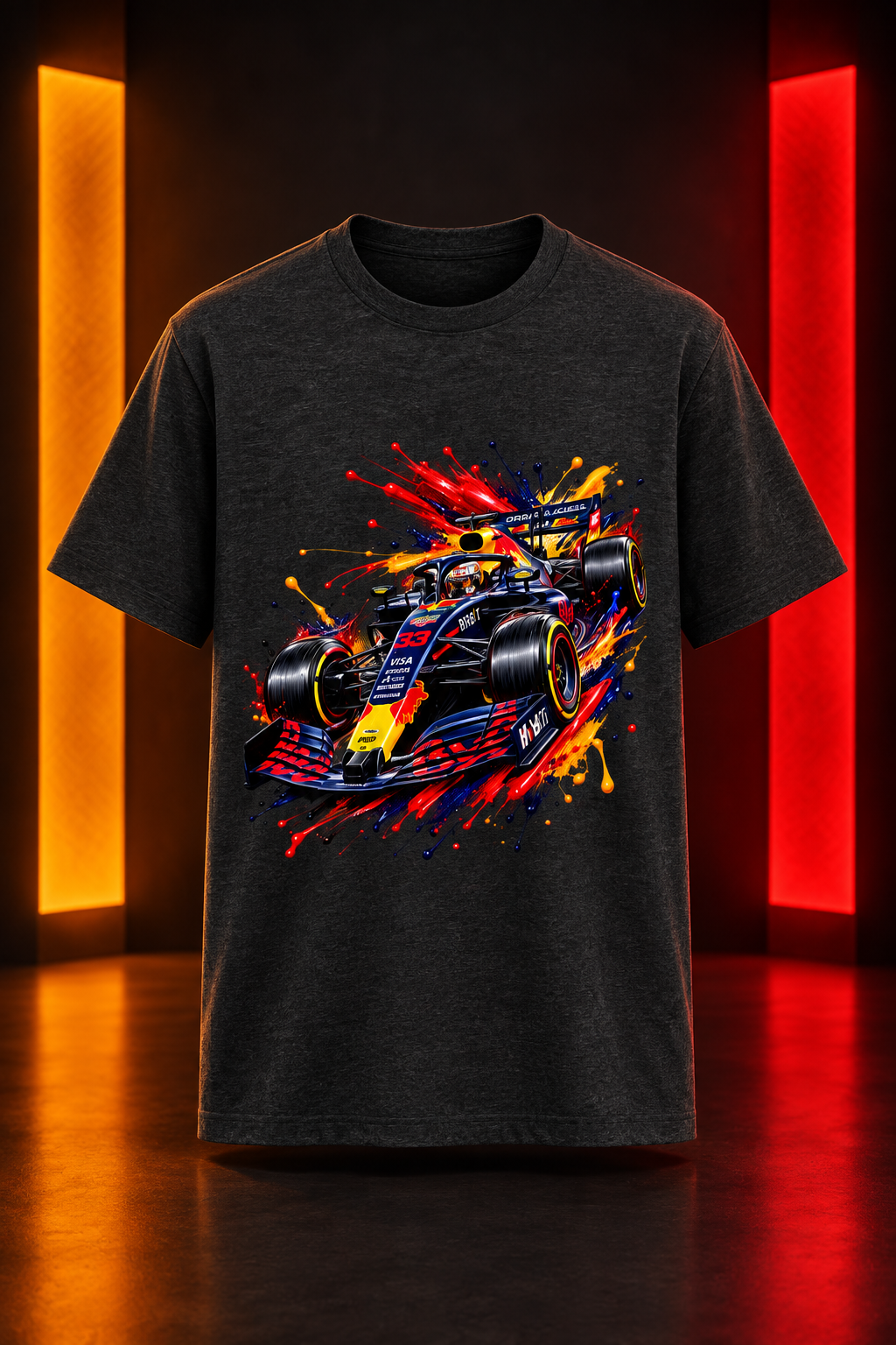 F! Fever Black Melange mockup