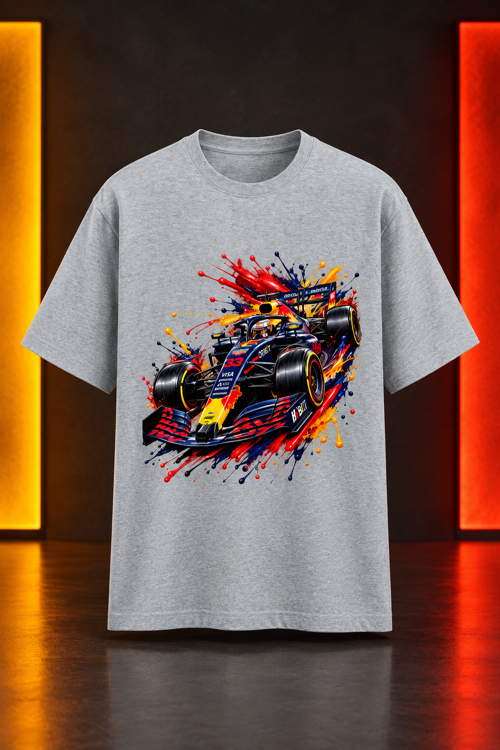 F! Fever Grey Melange mockup
