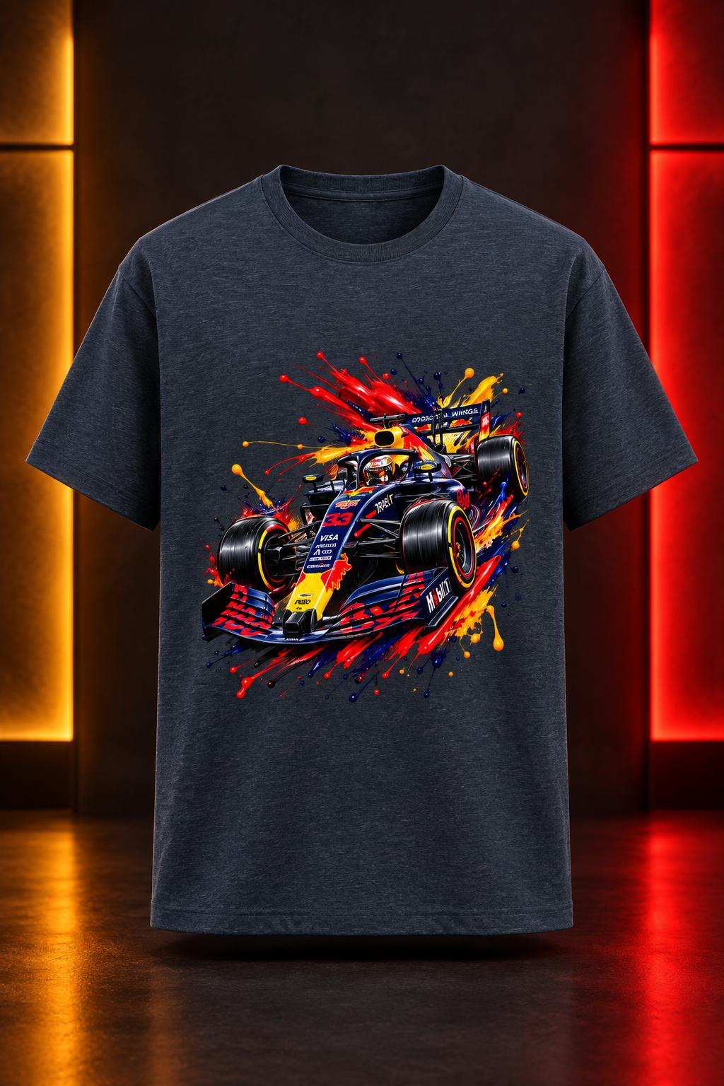 F! Fever Navy Melange mockup