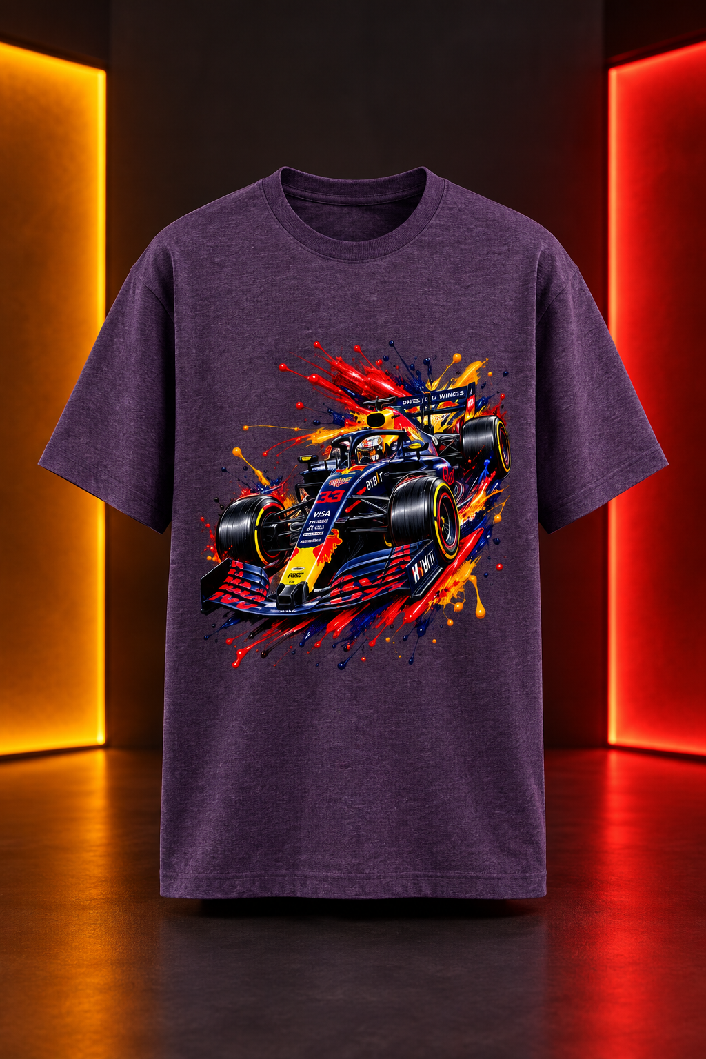 F! Fever Purple Melange mockup