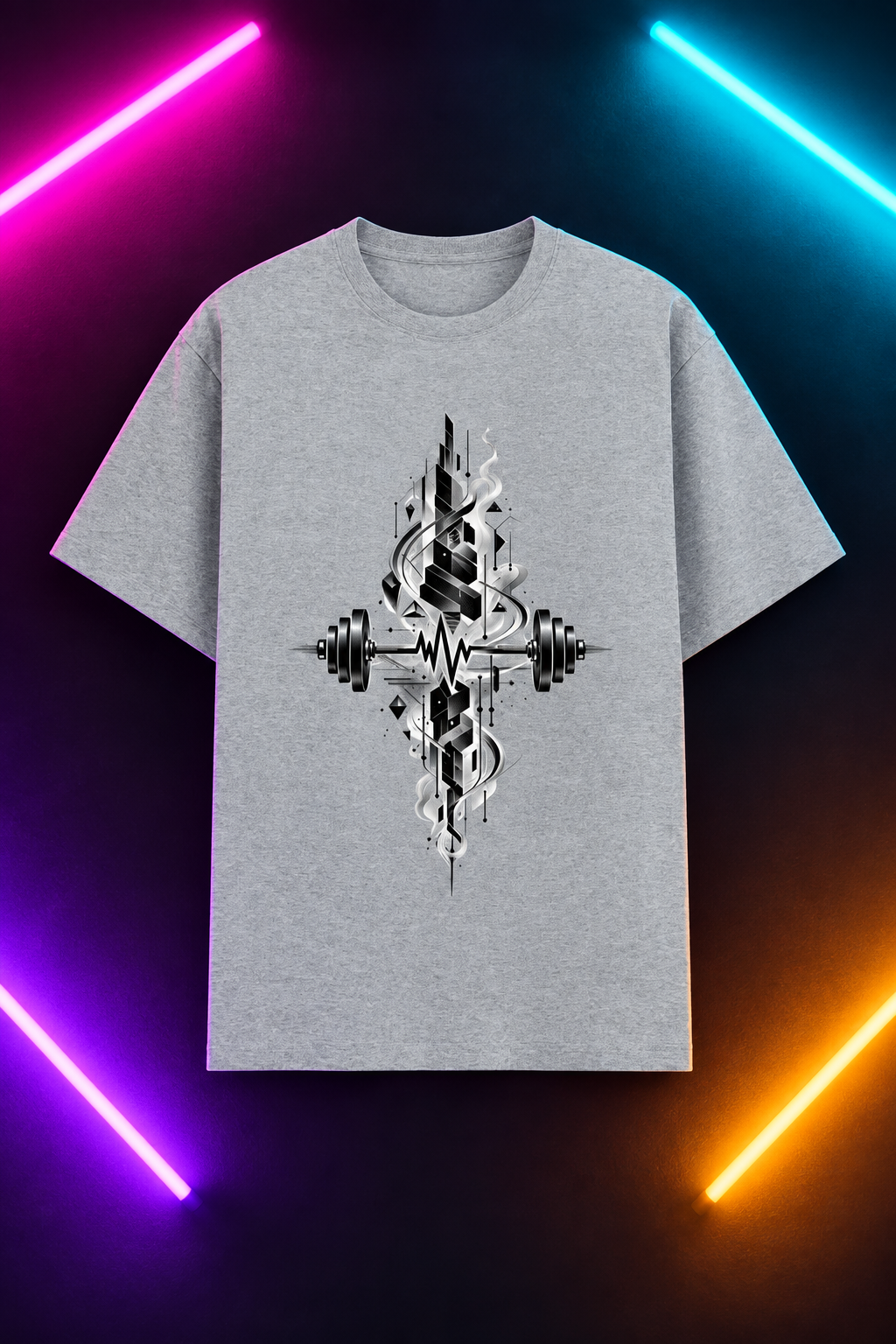 Grey Melange design, fresh