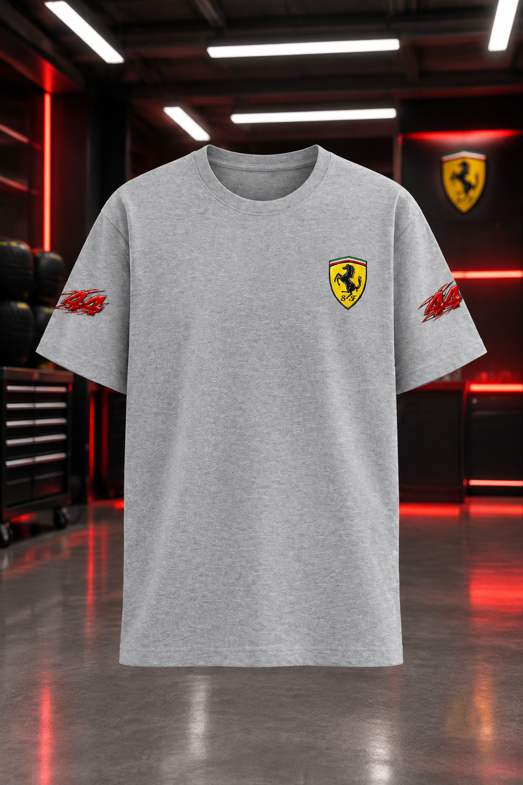 Grey Melange mockup front