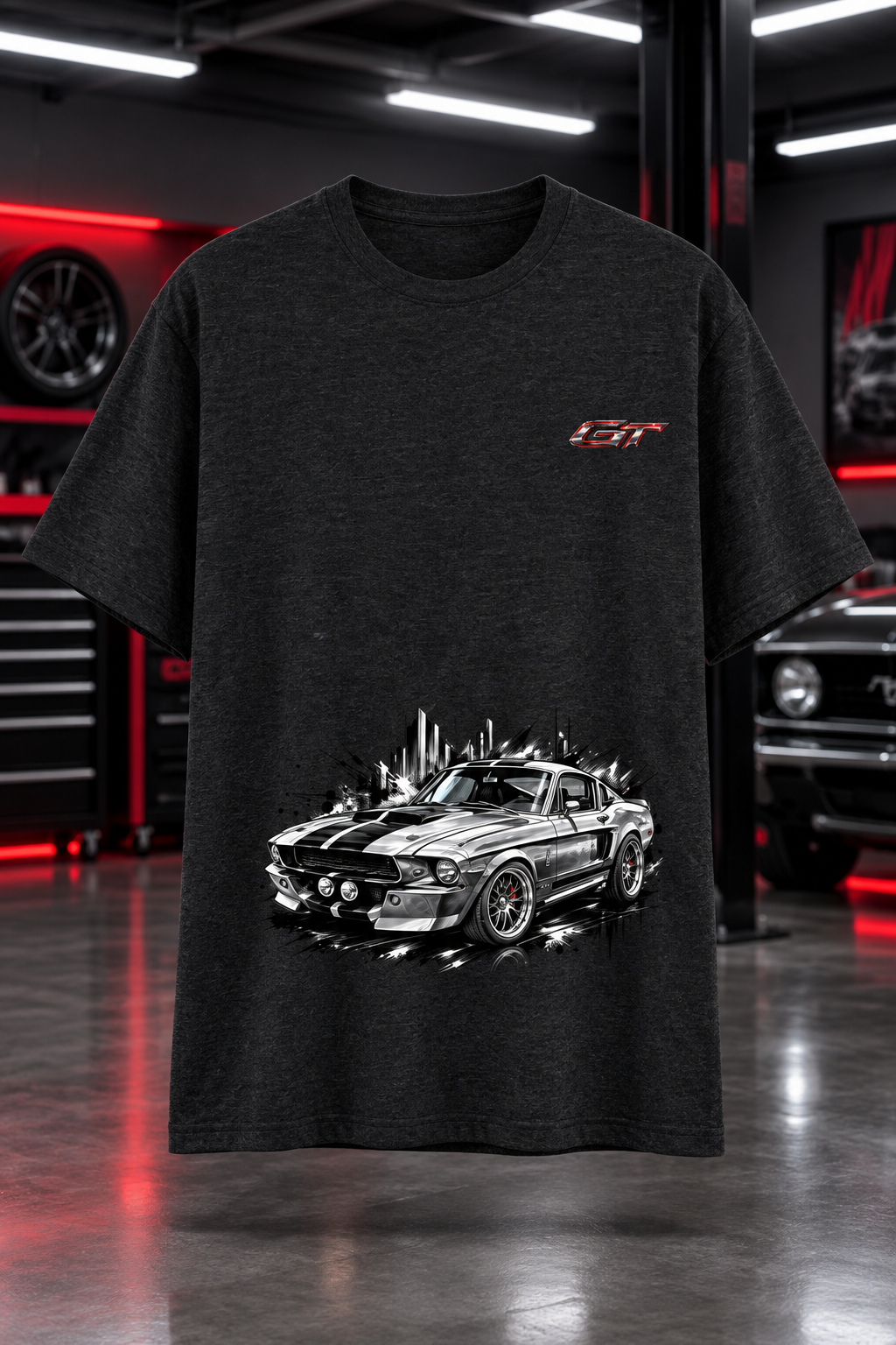 GT Black Melange mockup