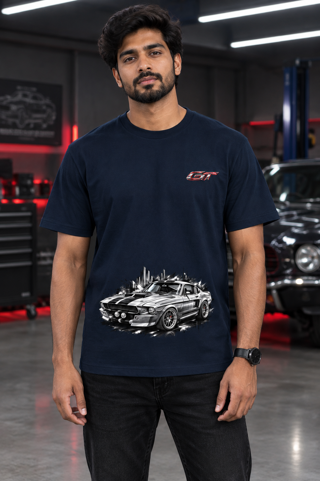 GT Navy Blue male model