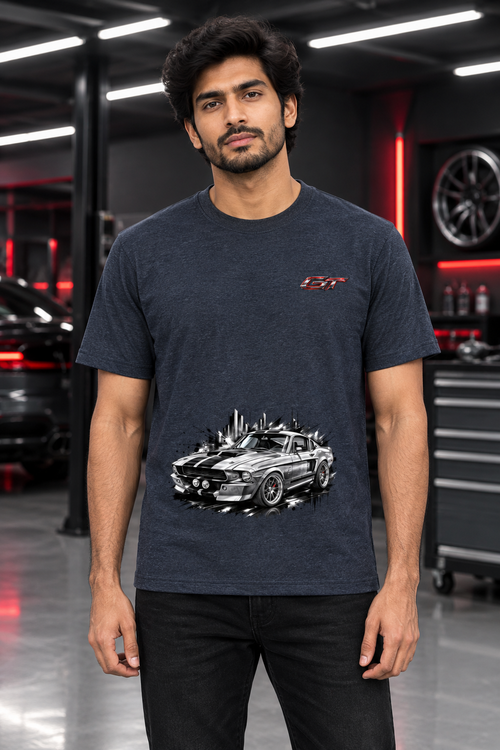 GT Navy Melange male model