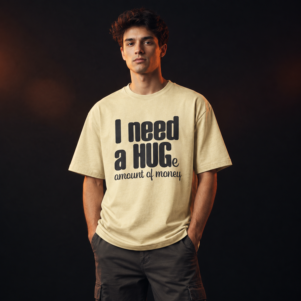 I Need a Hug Beige model preview