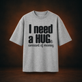 I Need a Hug Grey Melange design-first preview