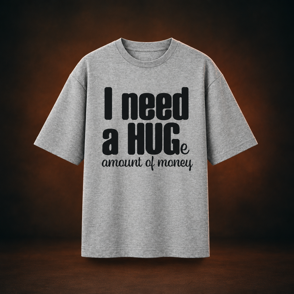 I Need a Hug Grey Melange design-first preview