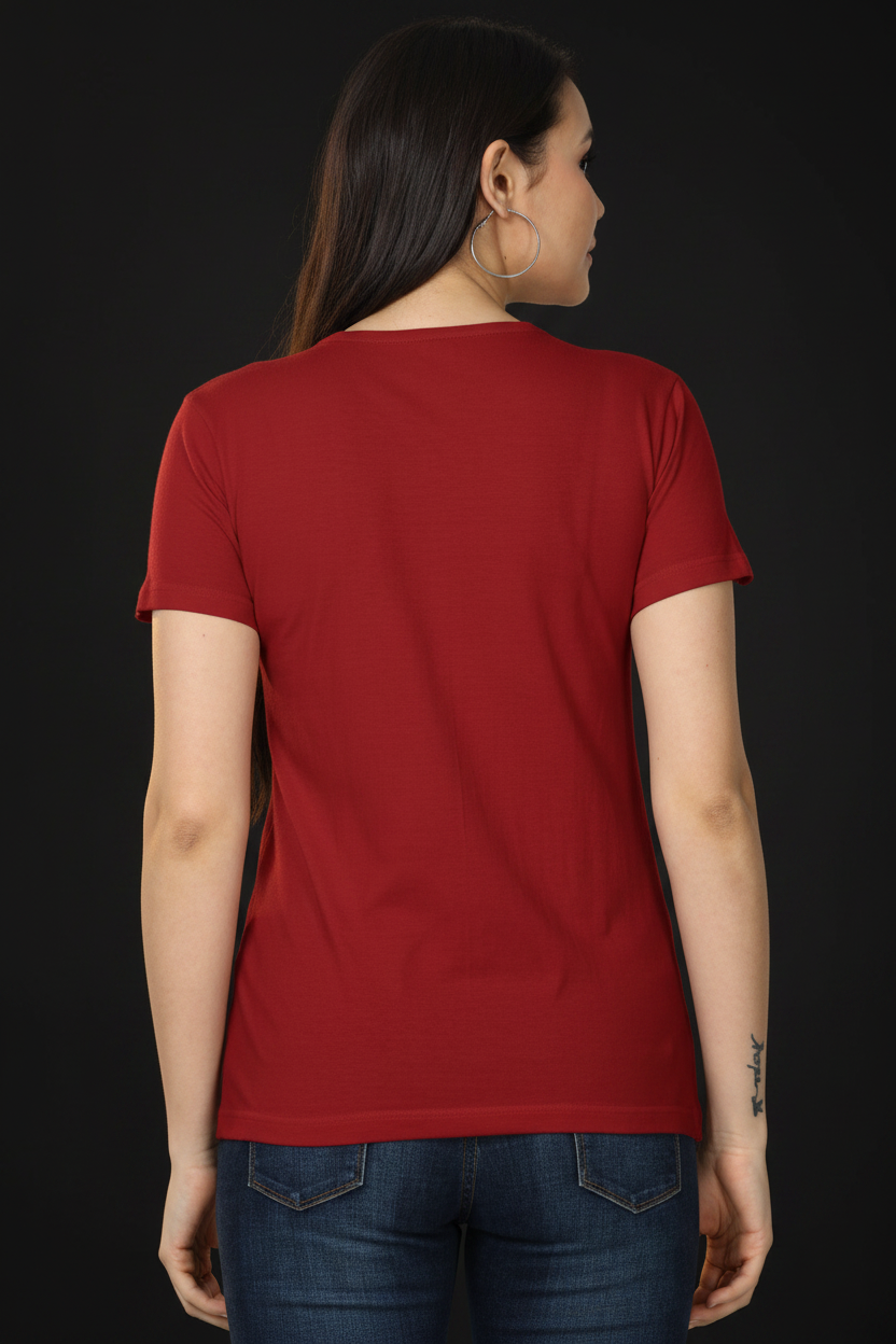 Women's Classic T-Shirt – Red – Back