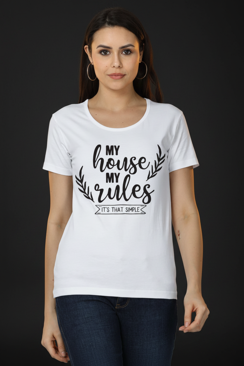 Women's Classic T-Shirt – White – Front