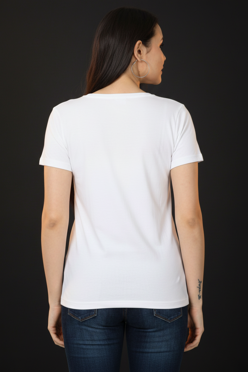Women's Classic T-Shirt – White – Back