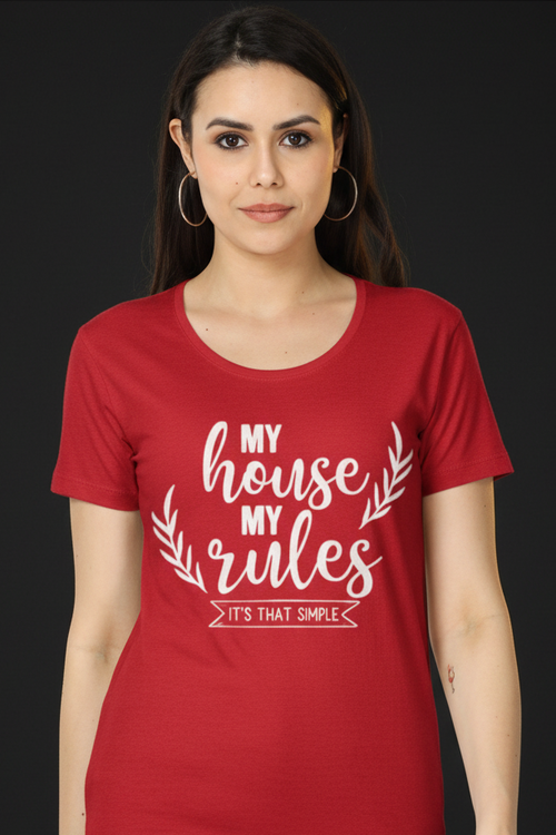 Women's Classic T-Shirt – Red – Front