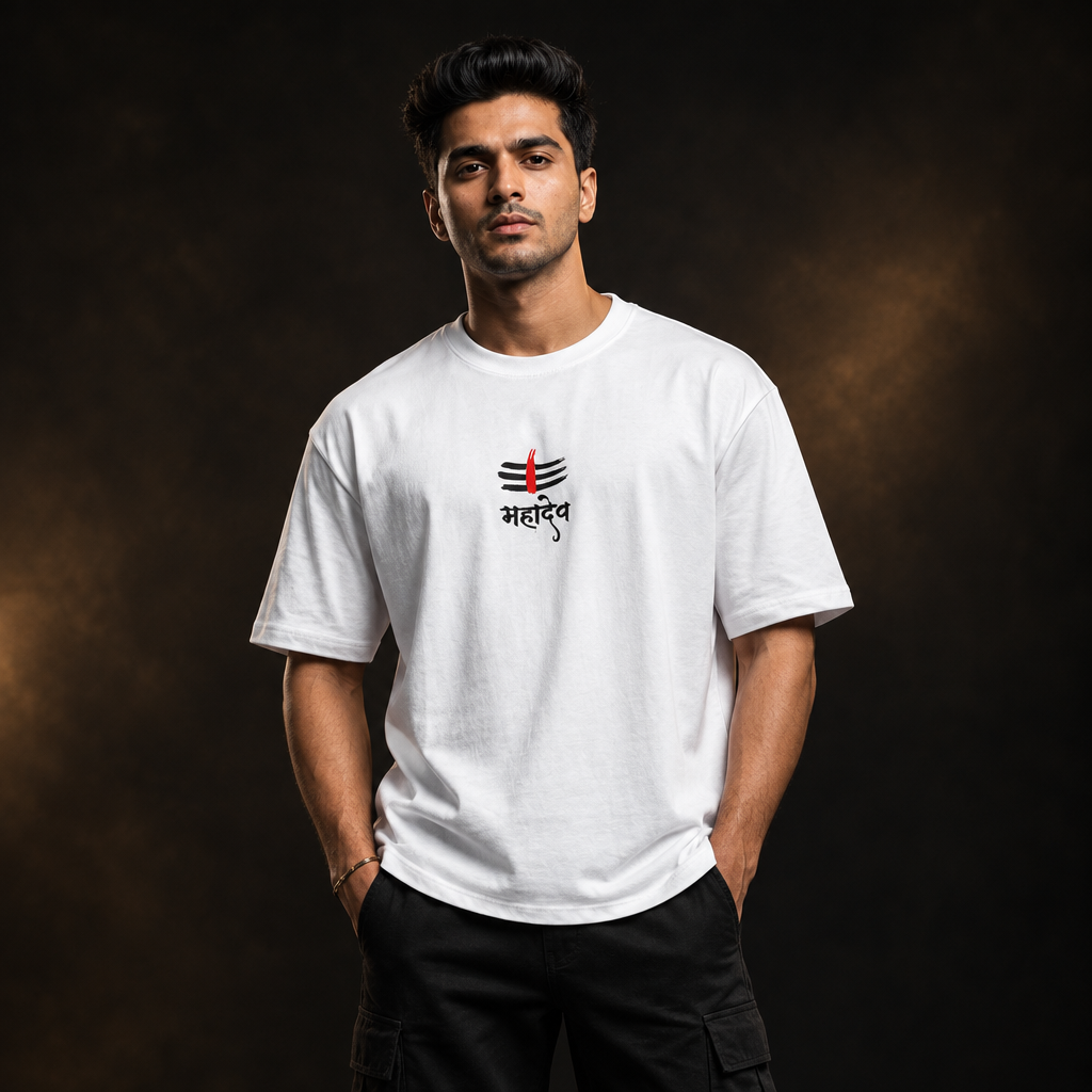 Mahadev White adult Indian male-model preview