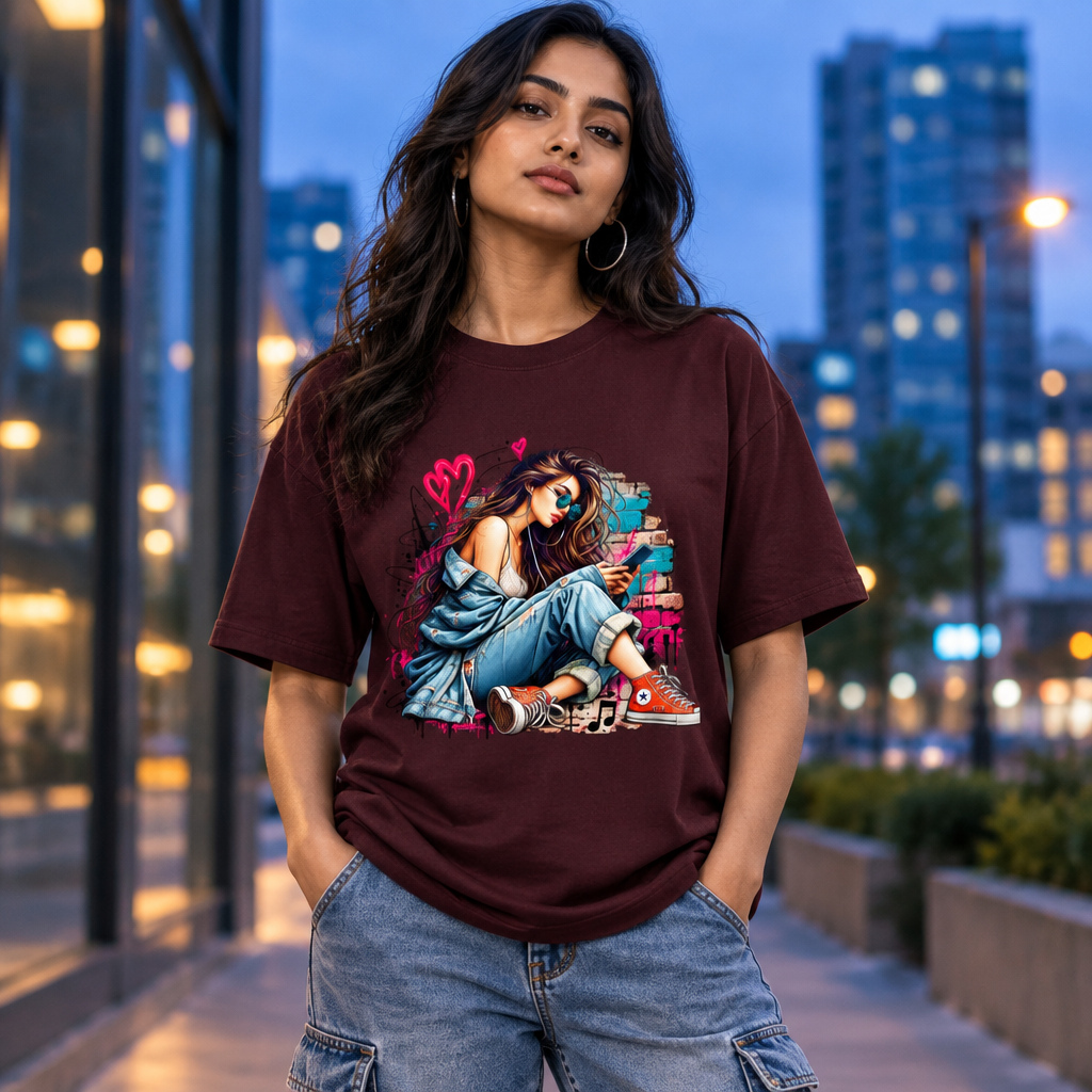 Maroon adult Indian female model
