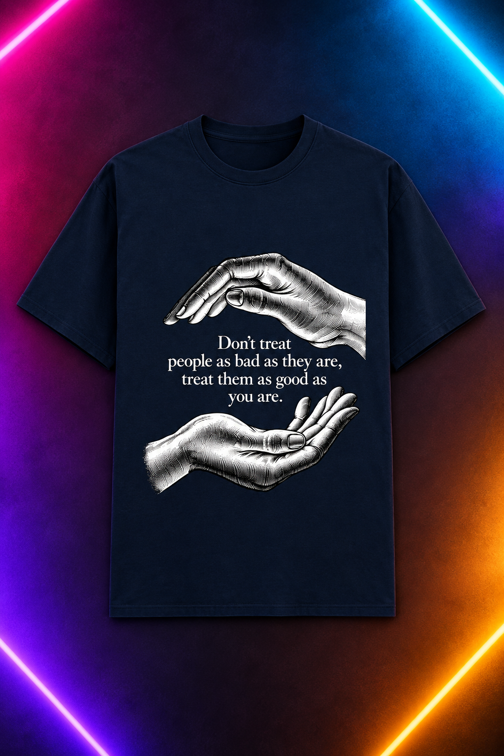 Navy Blue design, multi-color