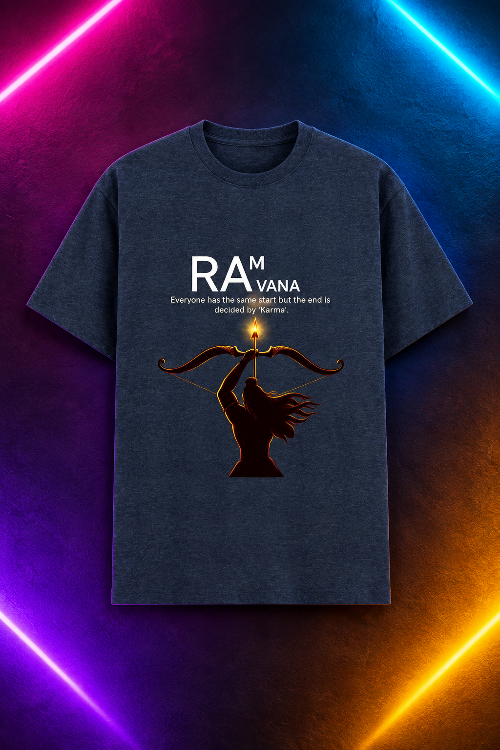 Navy Melange design