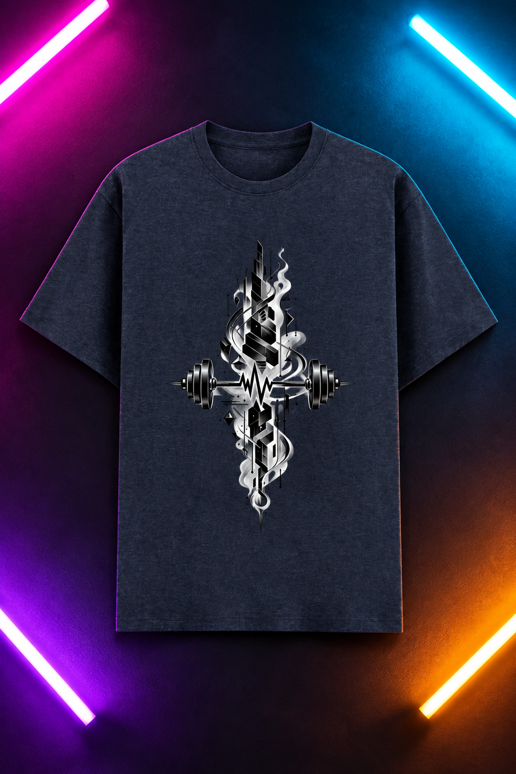 Navy Melange design
