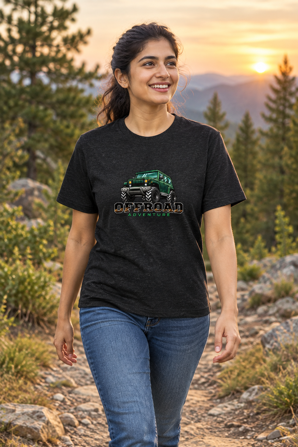 OFF ROAD Black Melange female model
