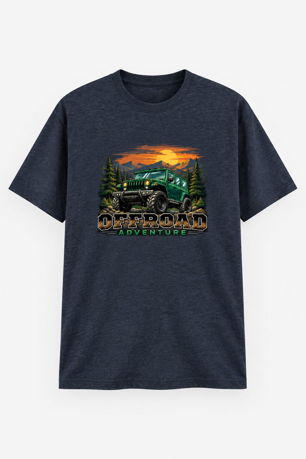 OFF ROAD Navy Melange mockup