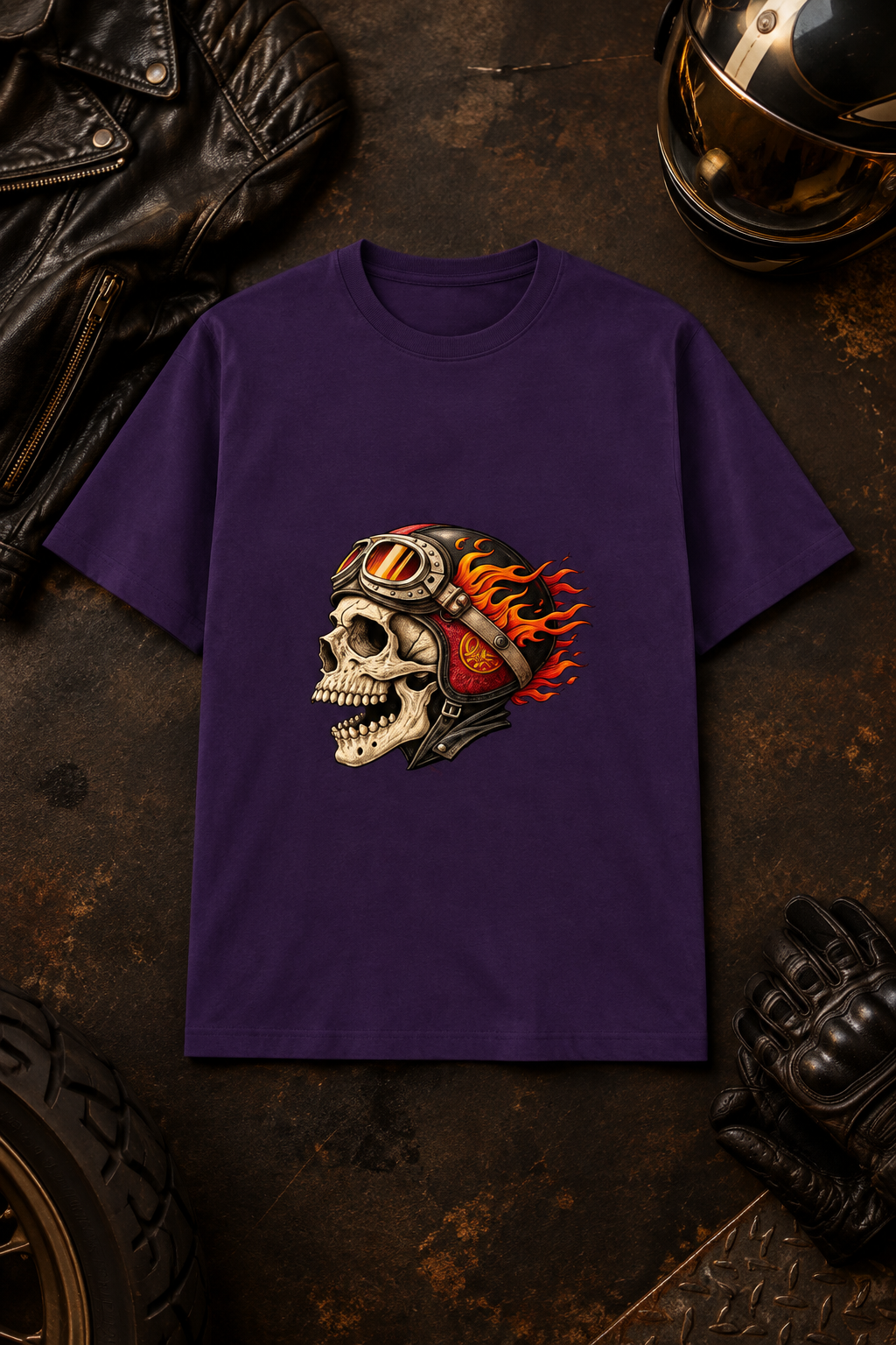Purple biker design