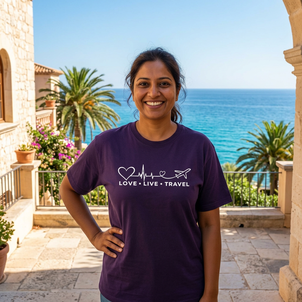 Purple female travel preview