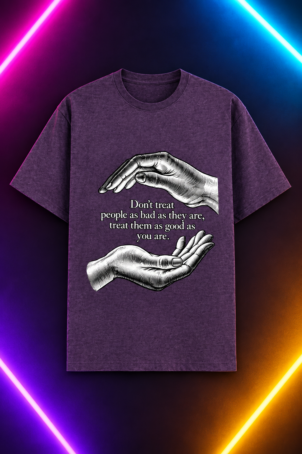 Purple Melange design, multi-color