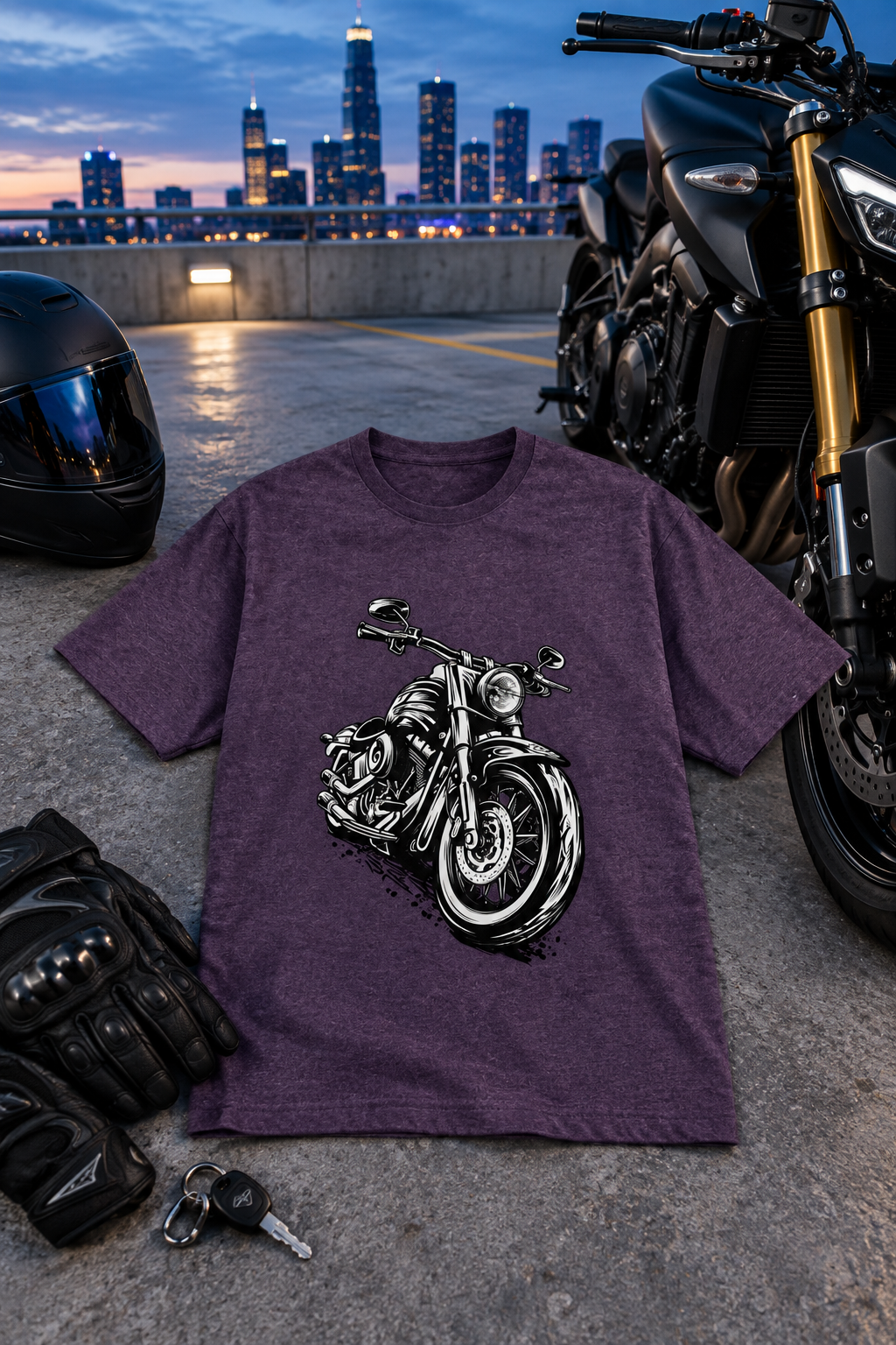 Purple Melange design