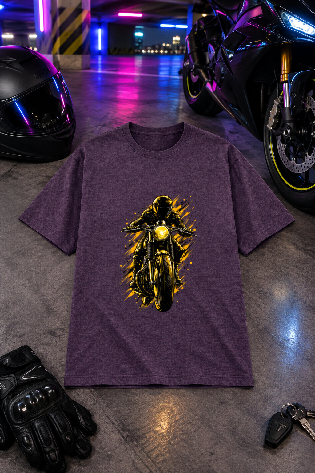 Purple Melange design